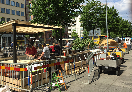 Lisebergs pop-up-trädgård växer fram inför lördagens invigning av Gothenburg Green World.
